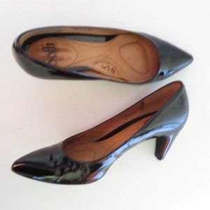 Sofft Black Patent Leather Pumps Heels Size  8.5 M